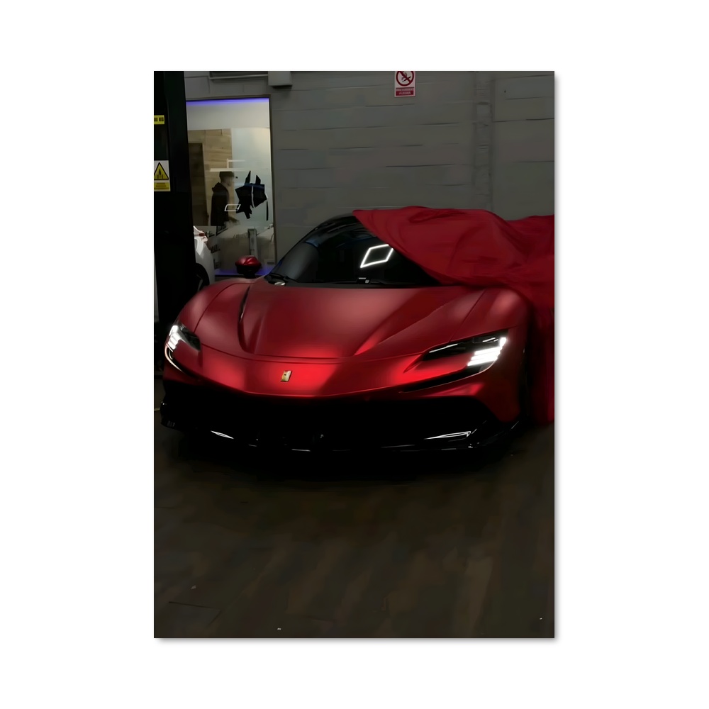 Poster La Ferrari Masquée